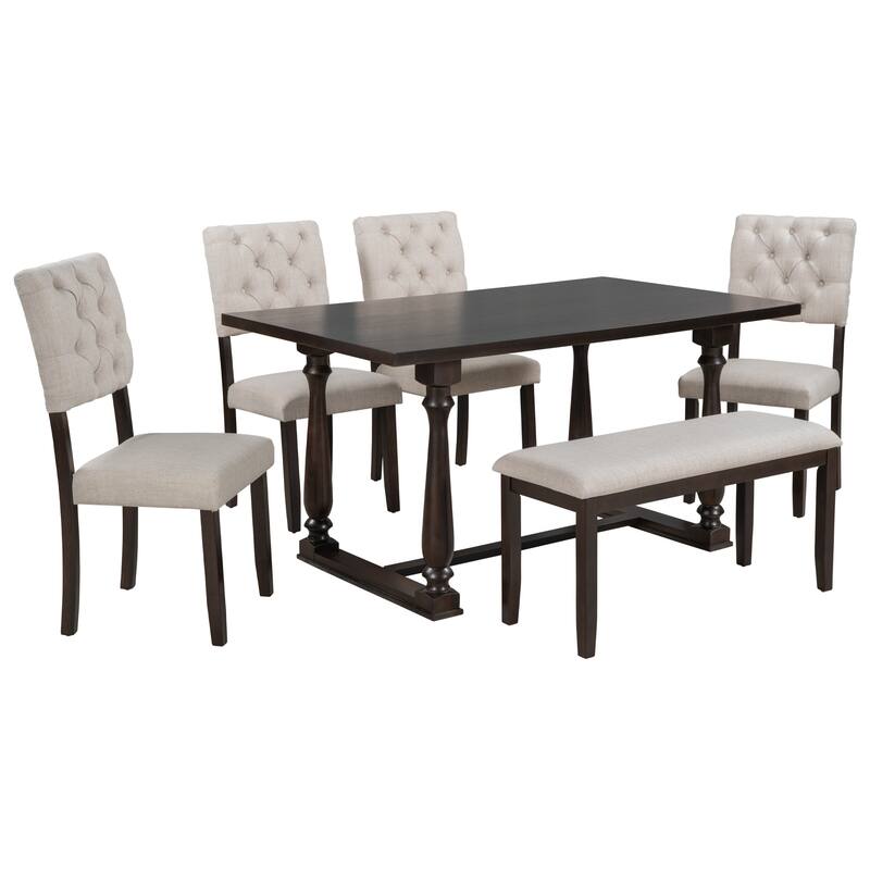 6-Piece Dining Table and Chair Set