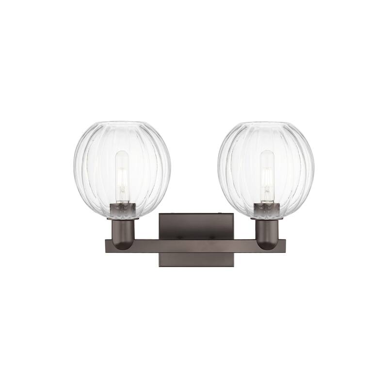 Innovations Lighting Downtown Urban - Preston - 2 Light 16" Globe Shade Bath Vanity Light