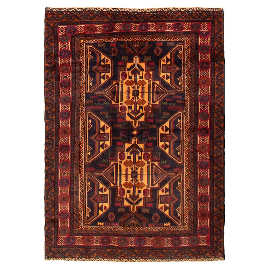 Teimani Navy Rug 4'5" x 6'3" - 4'5 x 6'3