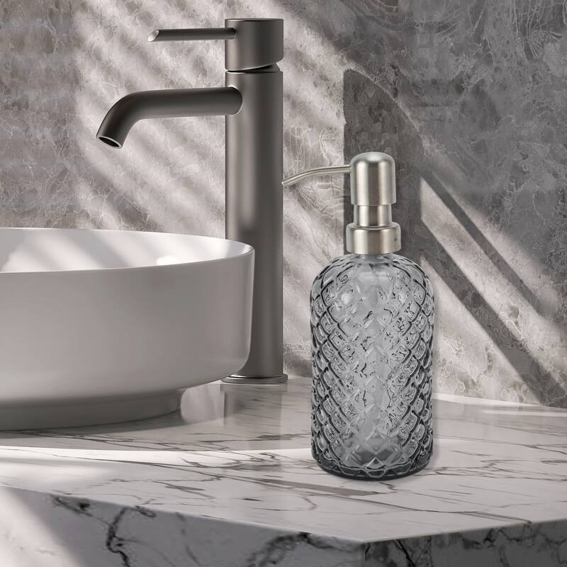 Simple Cylindrical Soap Pump Dispenser for Bath 400ml 1 Pcs