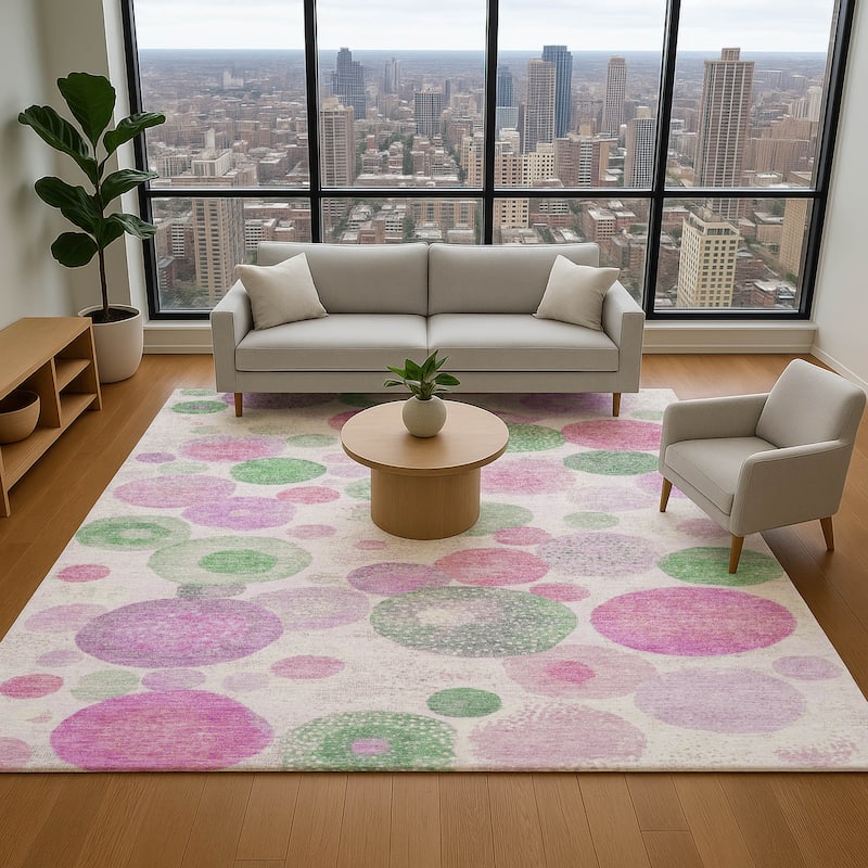 Premium Washable Super Soft Mayfield Rug - Pink - 3' x 5'