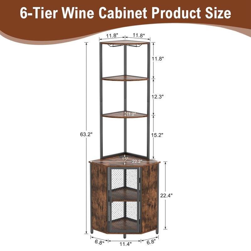 VECELO Tall Bookshelf 63.2"Large Bookcases Organizer with LED Lights Free-Standing Library Bookshelf with 5-Tier Storage Shelves