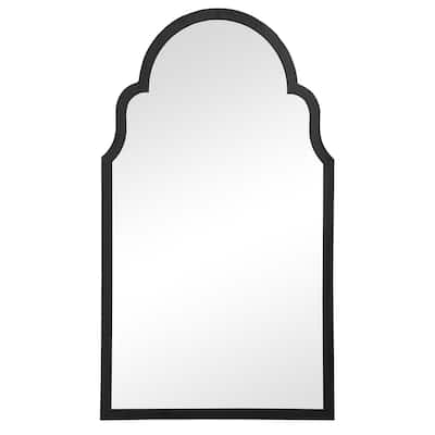 Porch & Den Arabesque Thin Frame Iron Wall Mirror
