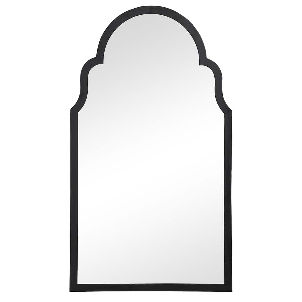 Porch & Den Arabesque Thin Frame Iron Wall Mirror