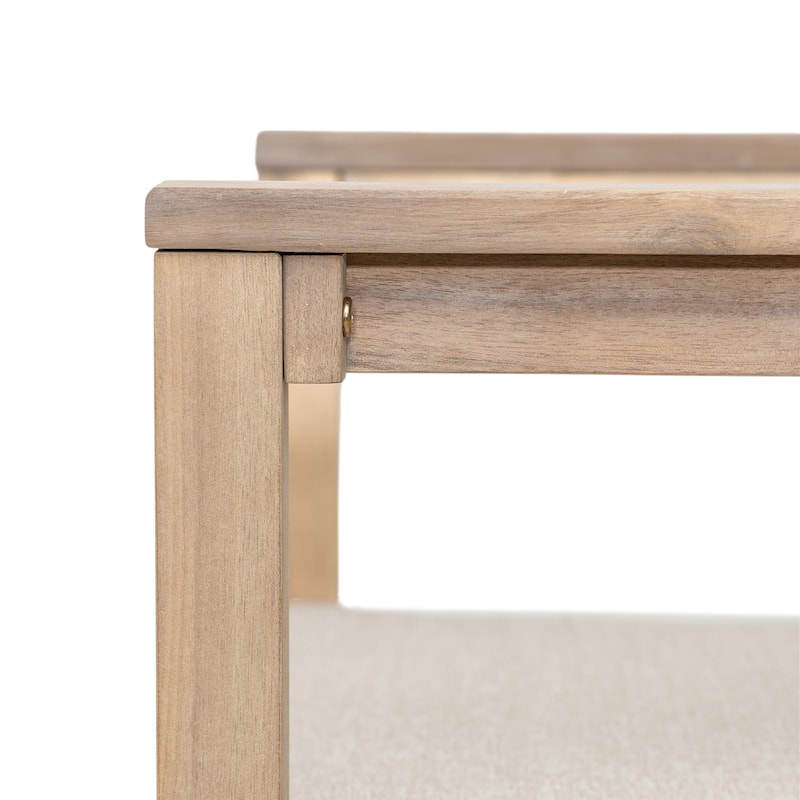 Christopher Knight Home - Lyona Acacia Wood Outdoor Bar Stool (Set of 2)