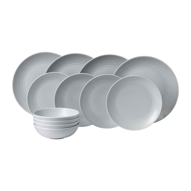 Royal Doulton Exclusively for Gordon Ramsay Maze Light Grey 12-Piece Set