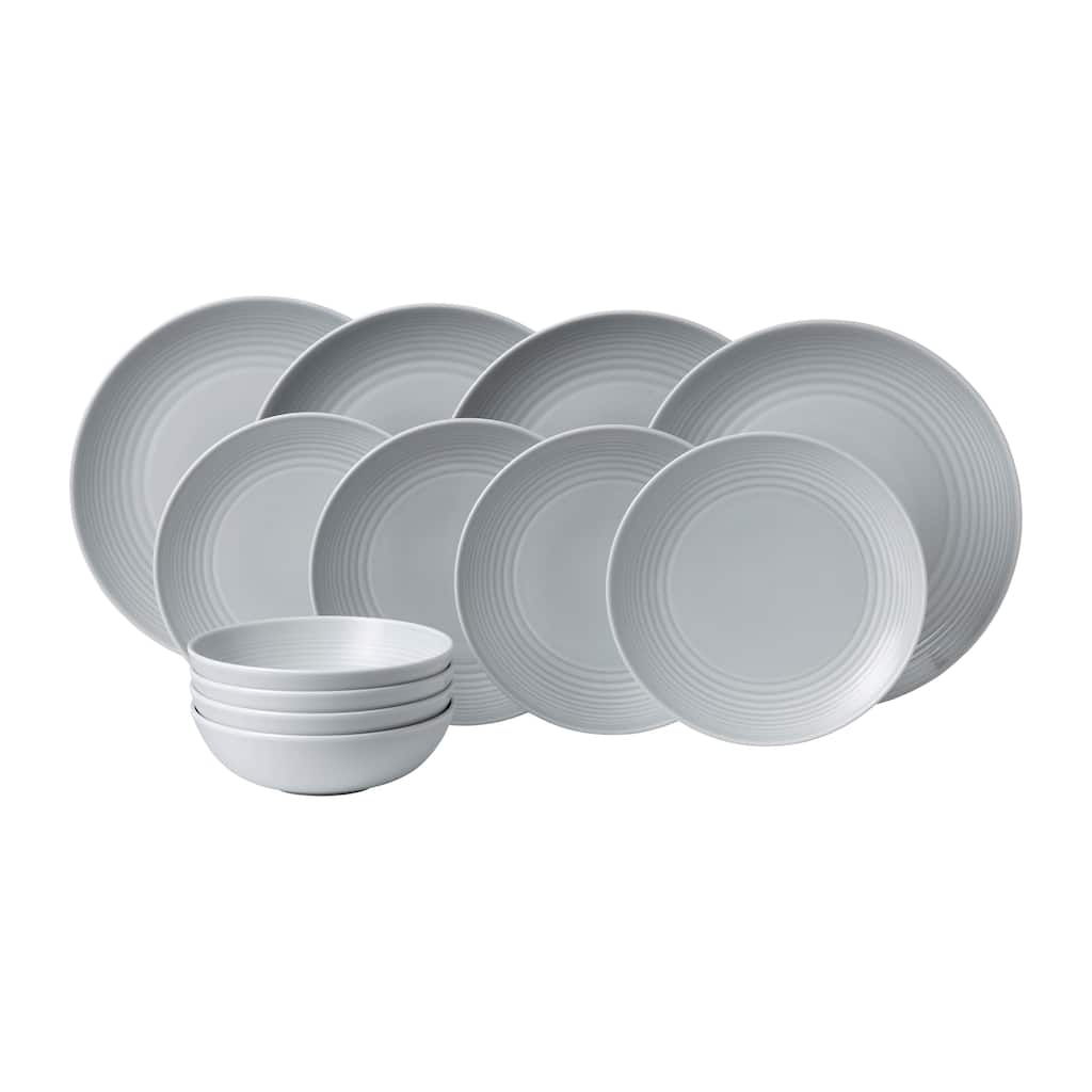 Royal Doulton Exclusively for Gordon Ramsay Maze Light Grey 12-Piece Set
