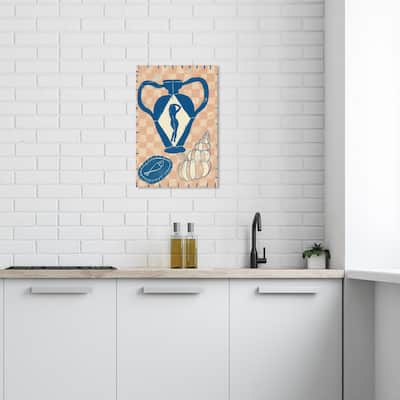 Wynwood Studio Canvas Nautical and Coastal Marina Objects Blue and Dark Blue Nautical & Coastal Wall Art Canvas Print