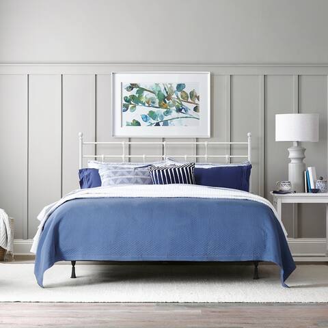 Providence Traditional Metal Headboard with Rails Bed Frame