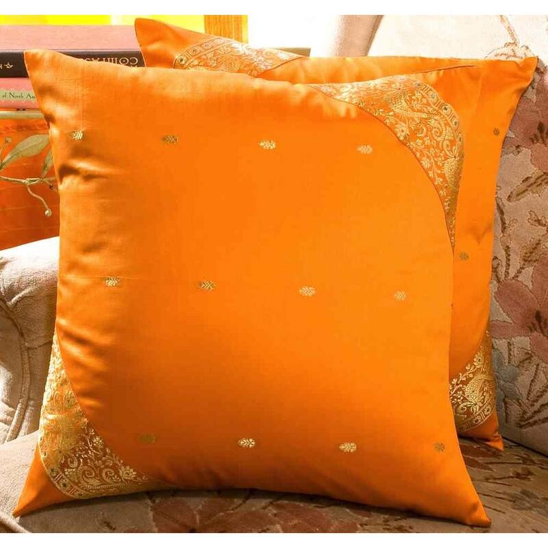 Mustard- handcrafted Cushion Cover, Throw Pillow case Euro Sham-6 Sizes