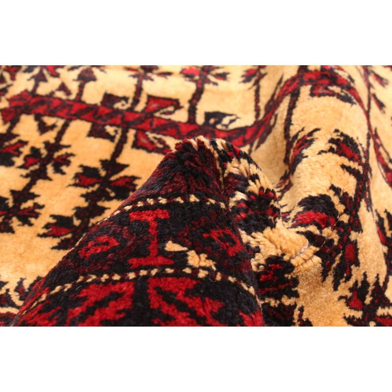 ECARPETGALLERY Hand-knotted Teimani Beige Wool Rug - 2'8 x 4'1