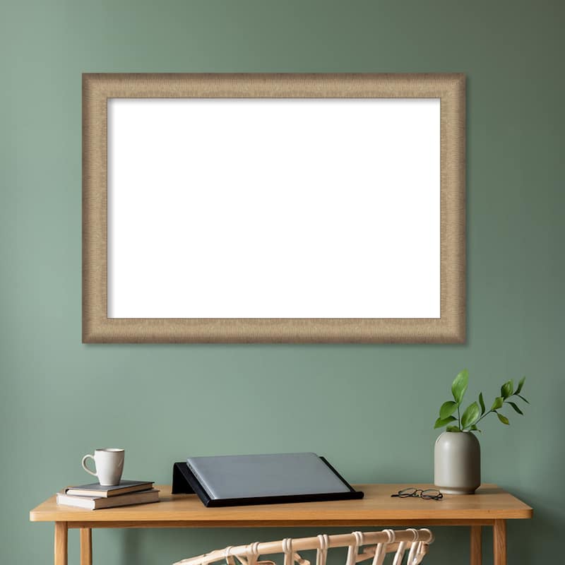 Amanti Art Elegant Brushed Bronze Framed Dry Erase Magnetic Board