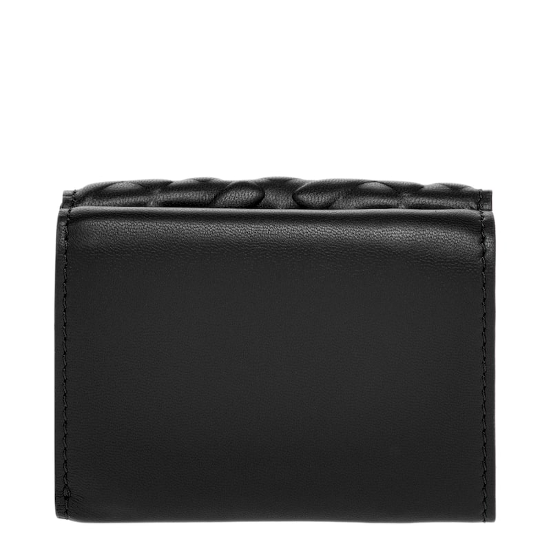 Fendi Compact FF Embossed Micro Trifold Baguette Wallet