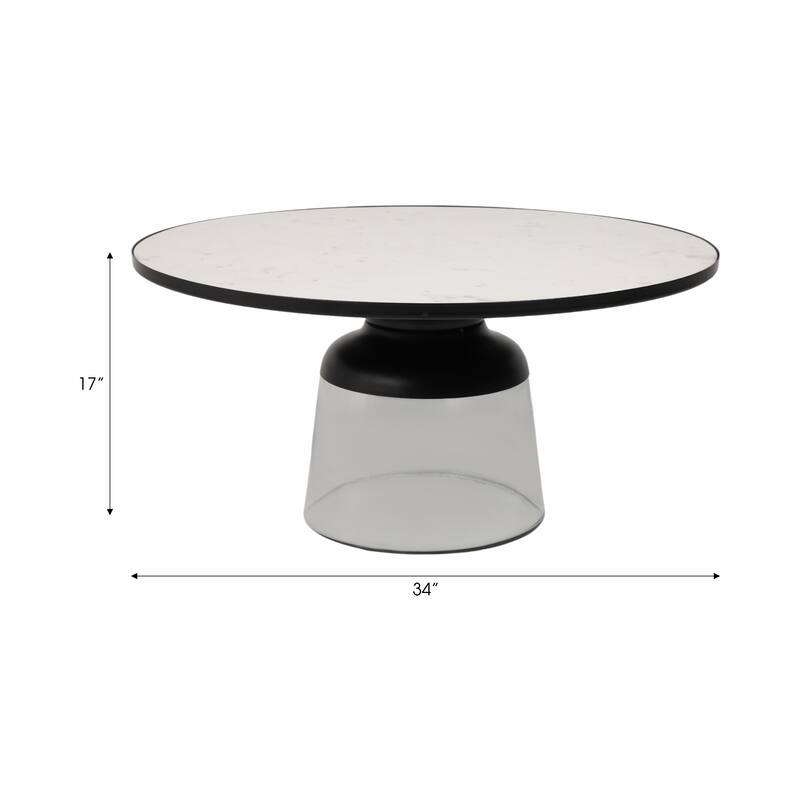 Modern Metal Stone Marble Accent Table with Stylish Decorative Base