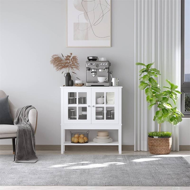 Modern Sideboard Buffet Cabinet - 31.5" L x 11'W x 33" H