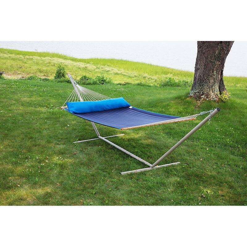 Ceara Patio Hammock Olefin Double Hammock Outdoor Patio Swing Chair - 2-Person