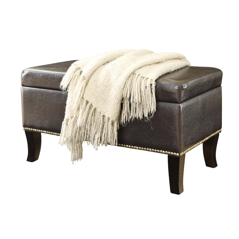 Convenience Concepts Designs4Comfort Winslow Storage Ottoman Bench