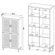 preview thumbnail 9 of 7, Elouise 4-Door Engineered Wood Tall Accent Cabinet Dark Pine