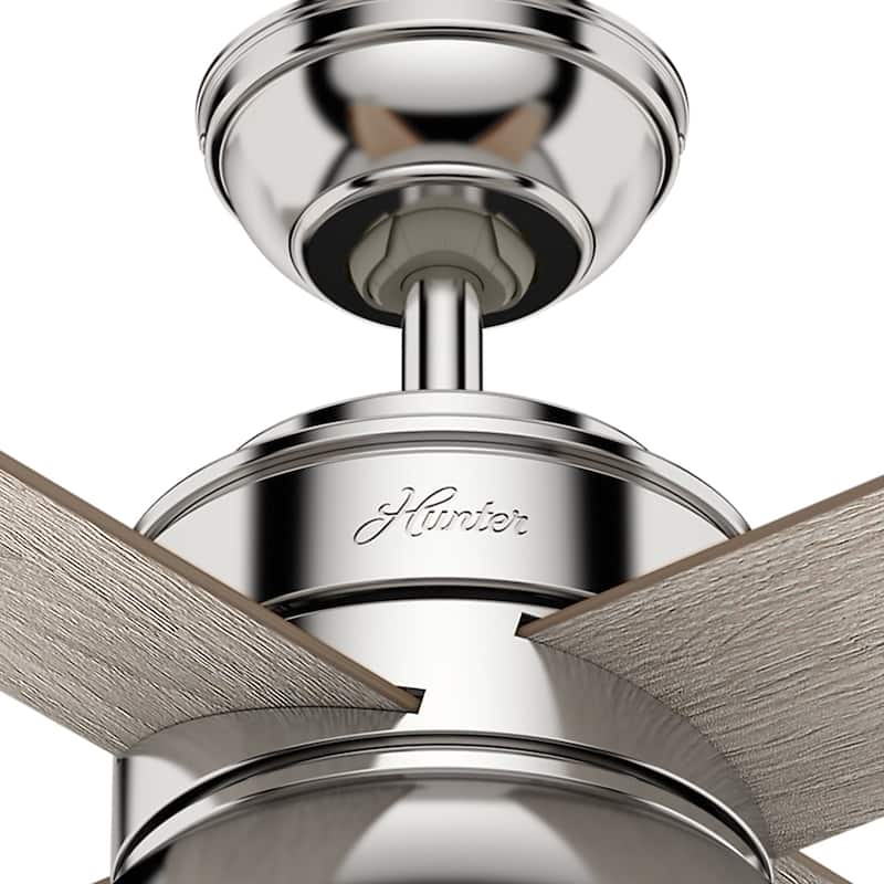 Hunter 52" Loki Ceiling Fan with LED Light Kit and Pull Chain - Transitional, Modern-Contemporary
