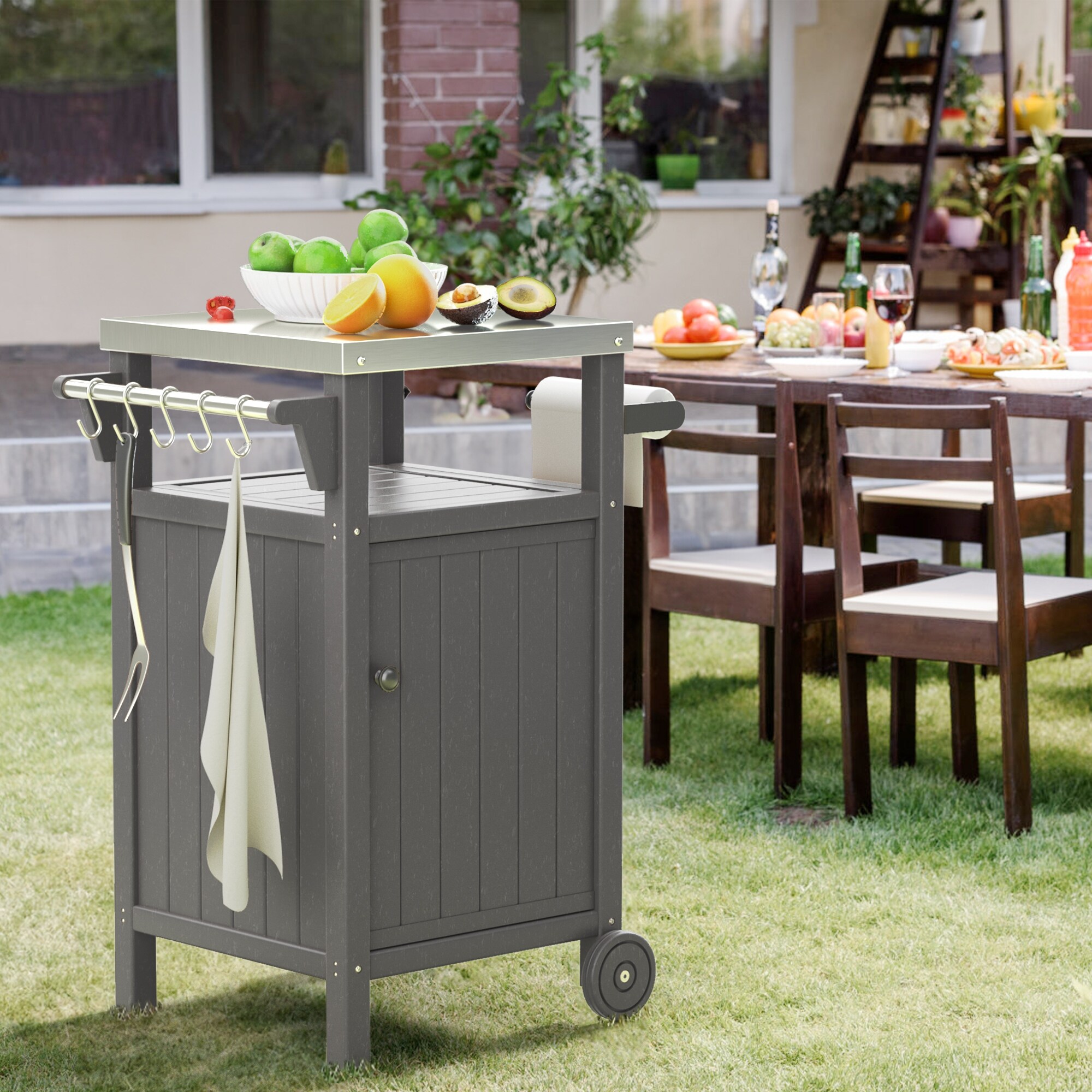 Portable outdoor kitchen island 2025