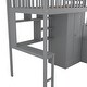 preview thumbnail 54 of 53, Loft Bed with Bookshelf,Drawers,Desk,and Wardrobe