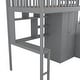 preview thumbnail 7 of 33, Twin size Loft Bed with Bookshelf,Drawers,Desk,and Wardrobe