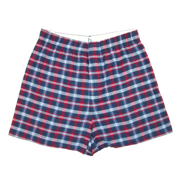 men's flannel boxer sleep shorts