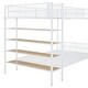 preview thumbnail 13 of 12, Twin Over Full Metal Bunk Bed with 5-Tier Storage Shelves, Built-In Side Shelf, and Sturdy Frame for Kids or Guest Room
