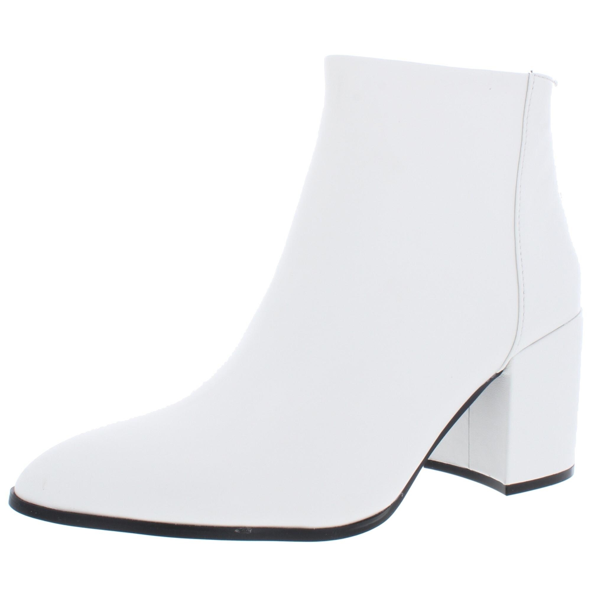 womens white booties