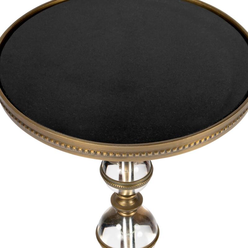 Butler Forella Granite & Acrylic Pedestal End Table