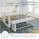 preview thumbnail 27 of 33, Farmhouse 72-inch Rectangle Dining Table Set with Benches