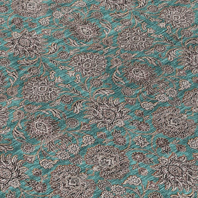 HomeRoots Floral Transitional Rectangle Outdoor Rug
