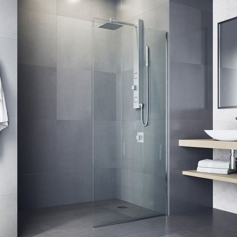 VIGO Orchid 39" H x 4" W 2-Jet Retro Shower Panel with Square Shower Head