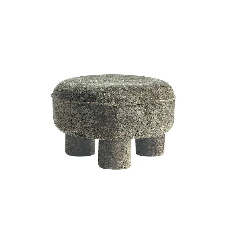 Manhattan Comfort Tribeca Chenille Accent Ottoman