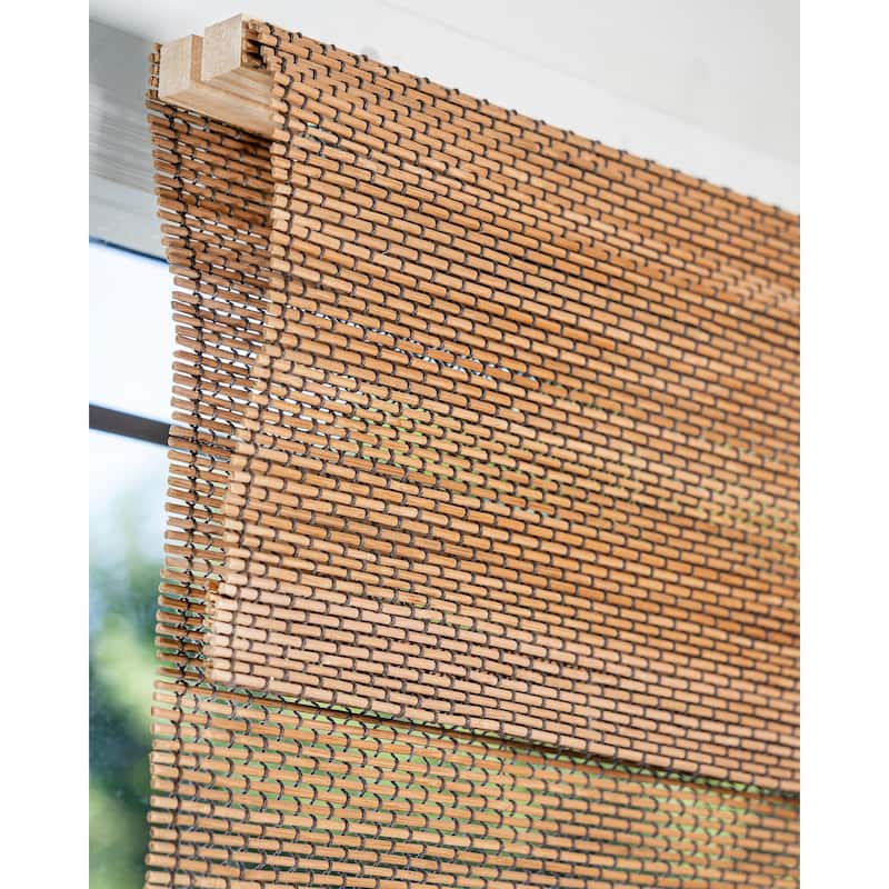 Chicology Light Filtering Cordless Natural Woven Bamboo Window Shade