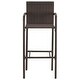 preview thumbnail 34 of 46, vidaXL 5 Piece Patio Bar Set Gray Solid Wood Acacia and Poly Rattan - 23.6" x 23.6" x 41.3"