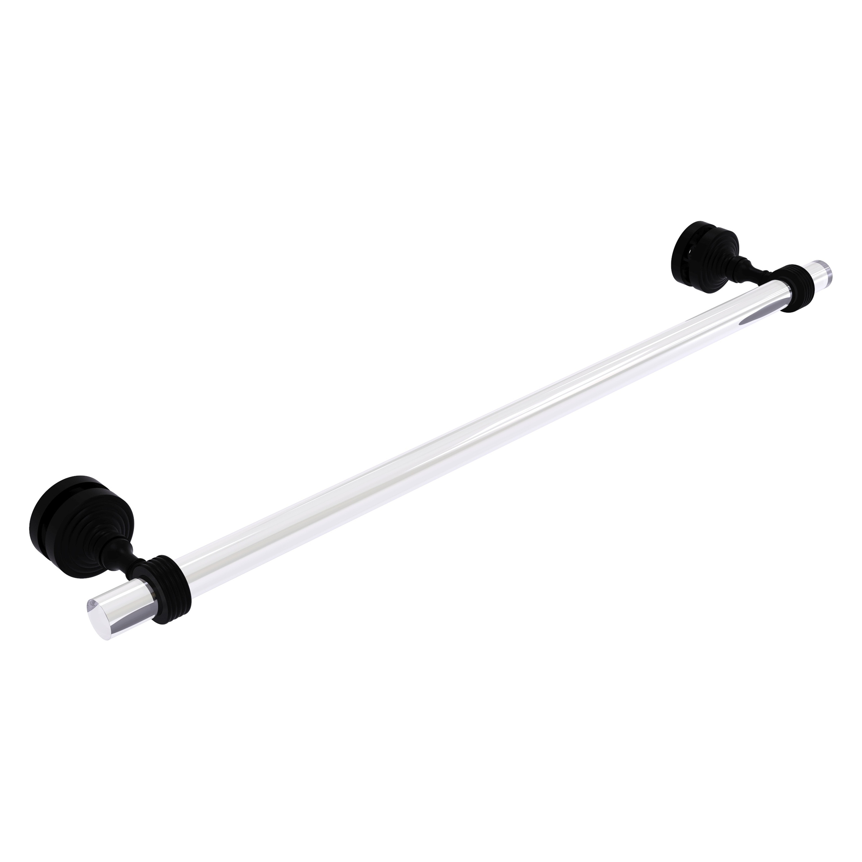 Allied Brass Pacific Grove Collection 18 Inch Shower Door Towel Bar with Grooved Accents