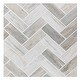 Achim Retro 12x12 Self Adhesive Vinyl Floor Tile - Stone Herringbone ...