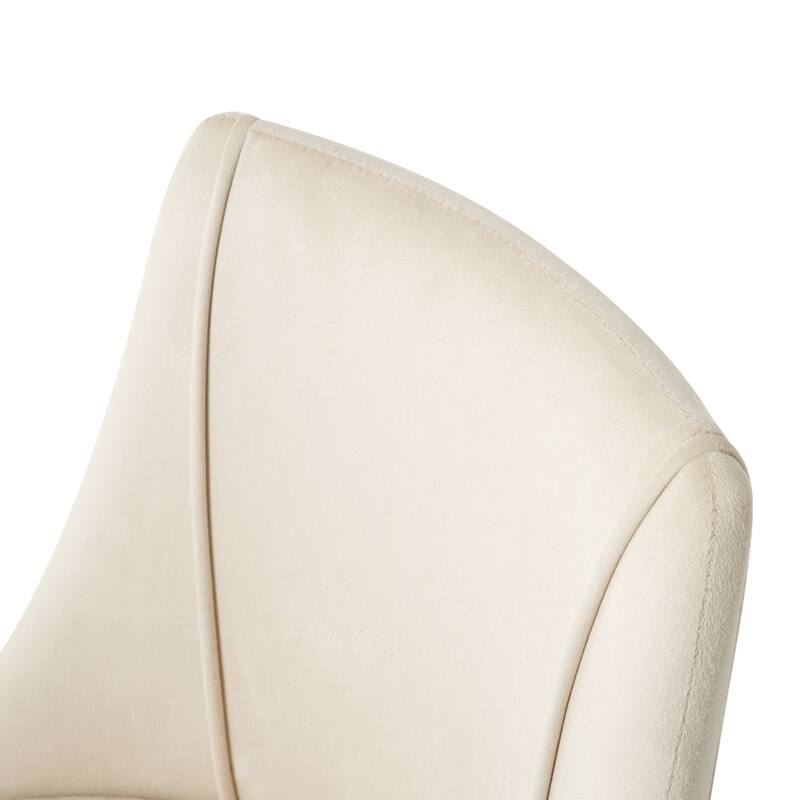 Modern velvet fabric metal legs living room furniture dining chair, plated five-claw legs, soft and comfortable, lift ad