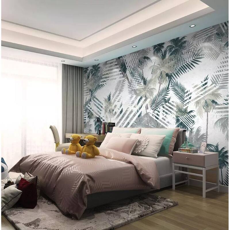 GK Wall Design Banana Leaf Tropical Palm Leaves Exotic Removable Wallpaper