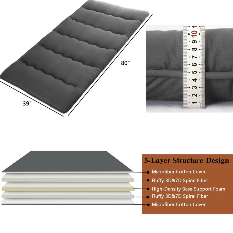 Japanese Futon Floor Mattress, Japanese Style Floor Mattress Sleeping Mattress Pad Tatami Mat