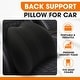 preview thumbnail 2 of 7, Cheer Collection Black Memory Foam Lumbar Support Pillow With Washable Cover