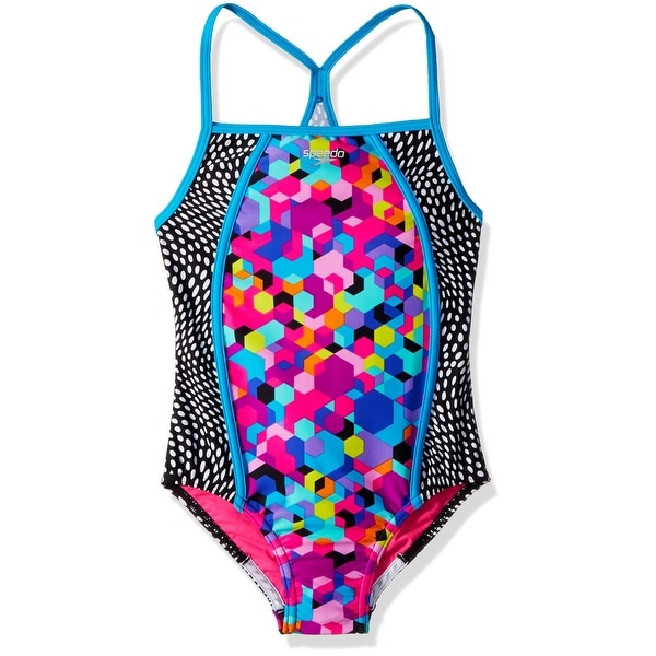 girl's one piece swimsuit size 14