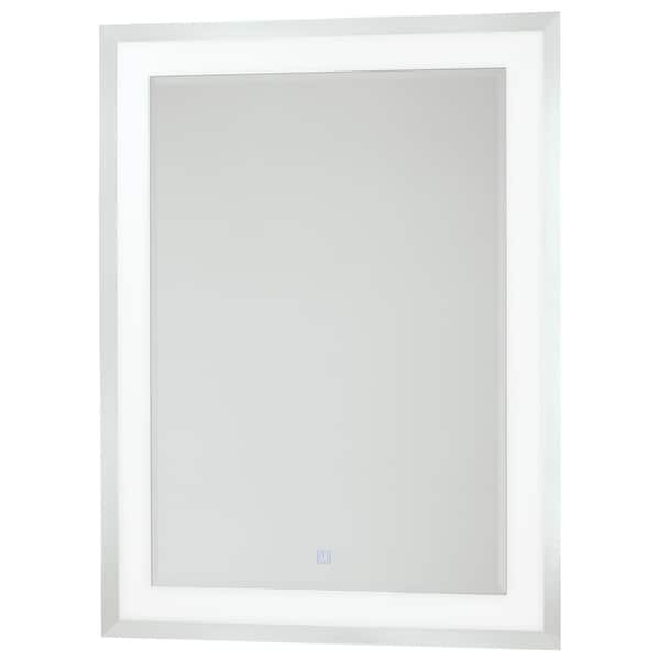 slide 2 of 4, Kovacs 32" x 24" Rectangular Beveled Lighted Vanity Mirror