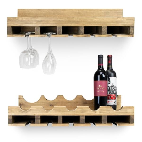 Shop Atterstone Double Wine Rack Shelf With Wine Bottle Rests