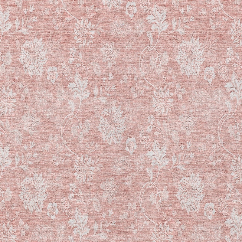 HomeRoots Floral Transitional Rectangle Outdoor Rug