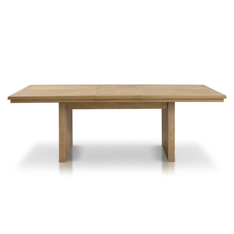 Furniture of America Virex Rustic 7-Piece Solid Wood Extendable Dining Table Set