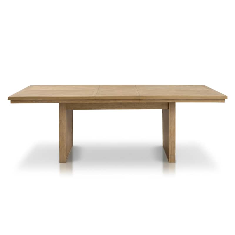 Furniture of America Virex Rustic 90-inch Solid Wood Extendable Dining Table