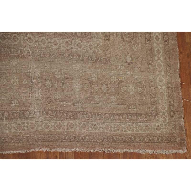 Pre-1900 Antique Tabriz Haj Jalili Persian Rug Handmade Wool Carpet - 10'11"x 14'8"