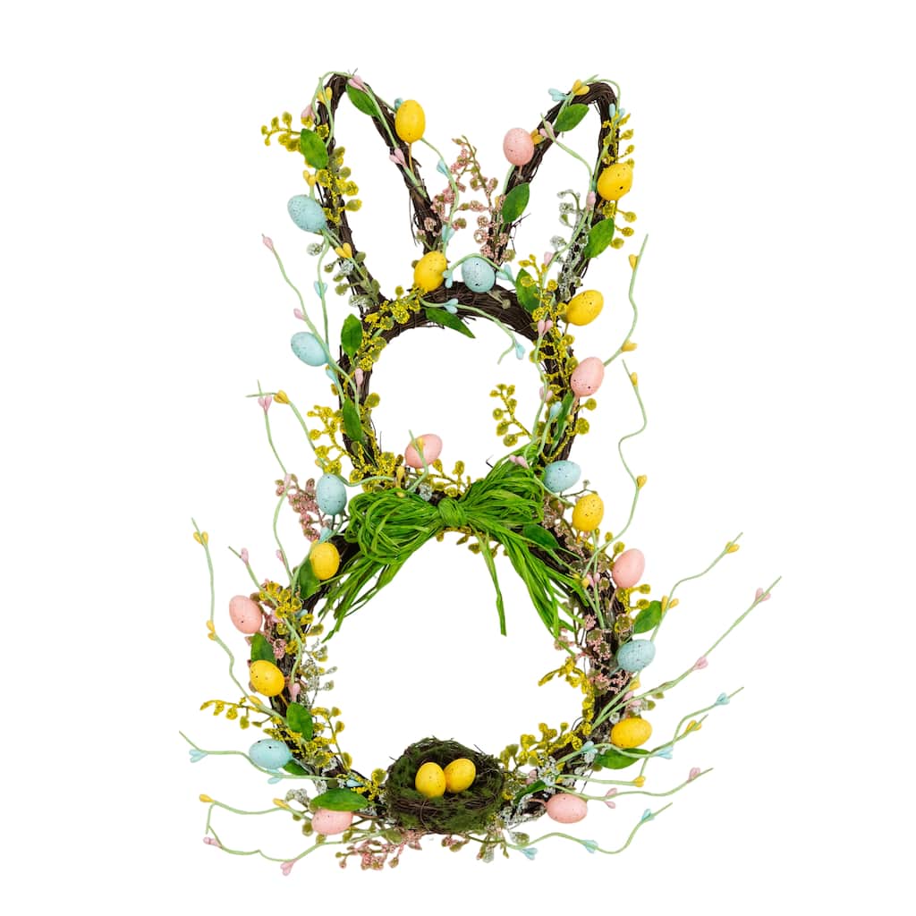 22-in Artificial Easter Bunny Shaped Wreath